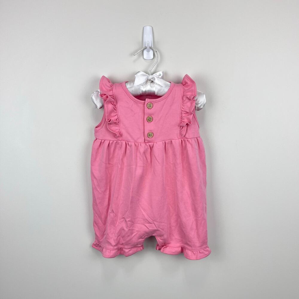 Kissy Kissy "Kissy Love" Pink Ruffle Short Playsuit Romper 12-18 Months